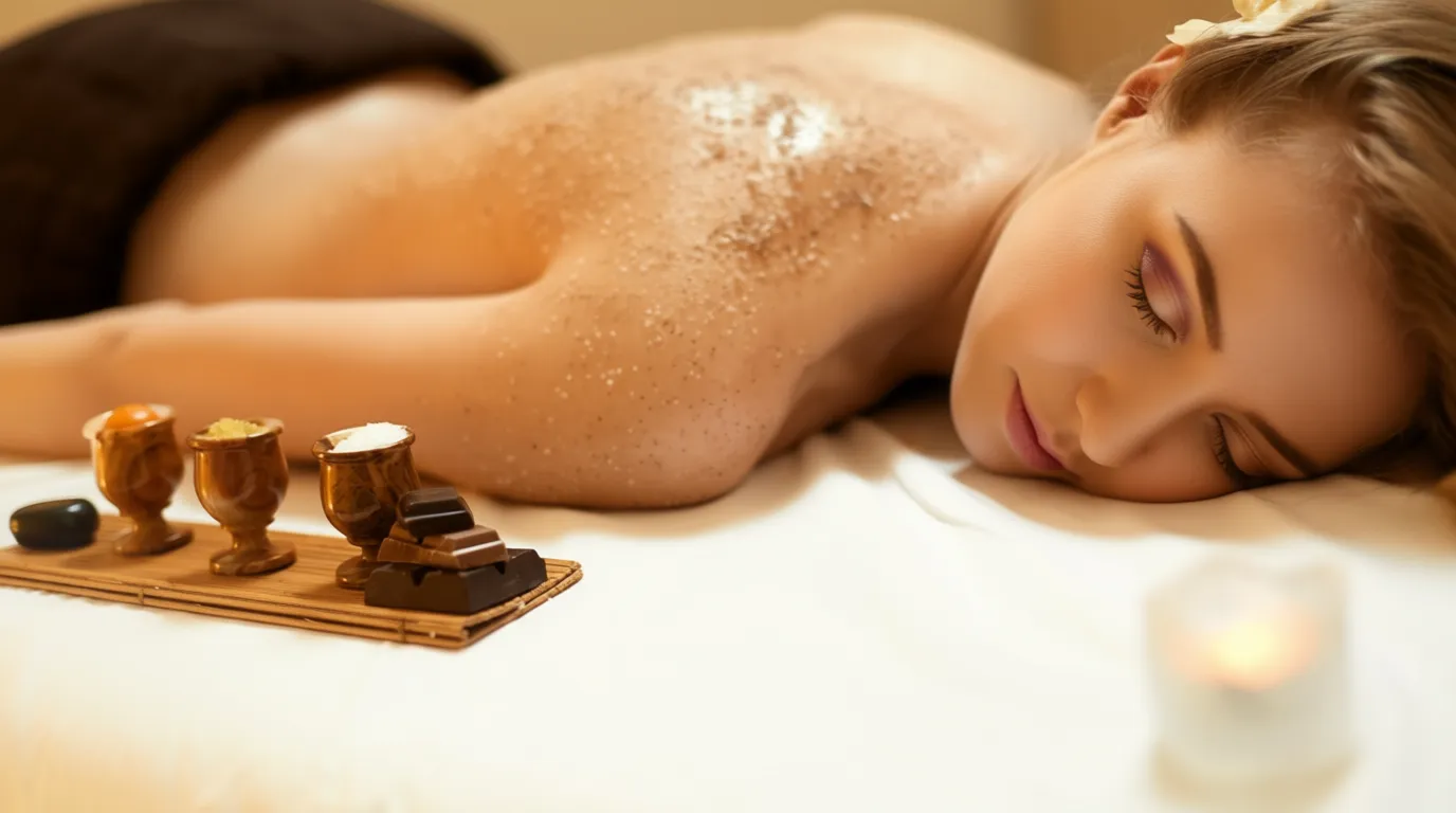 Scrub ayurvedico naturale per il viso con polveri di erbe